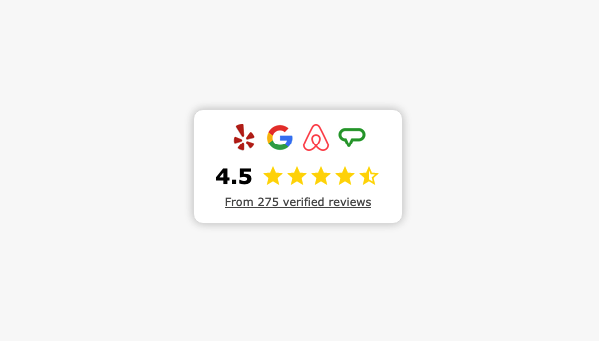 Badge summary reviews widget