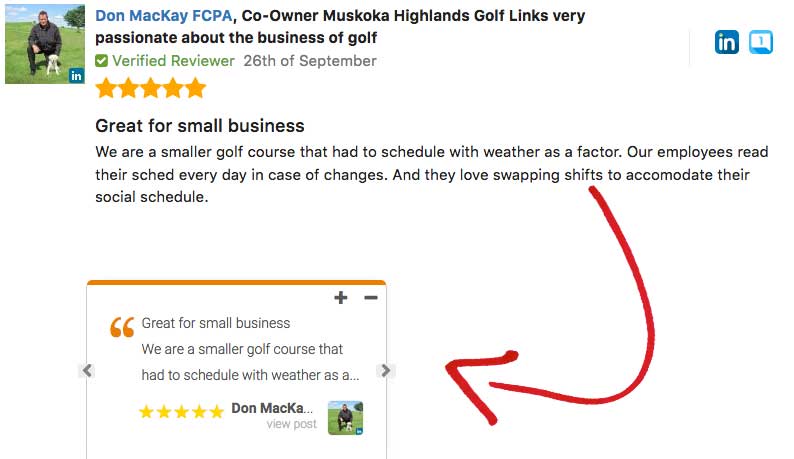 How to embed GetApp reviews widget on your website