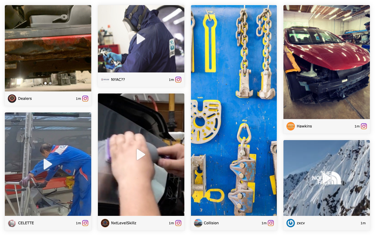 Media / Instagram reviews widget