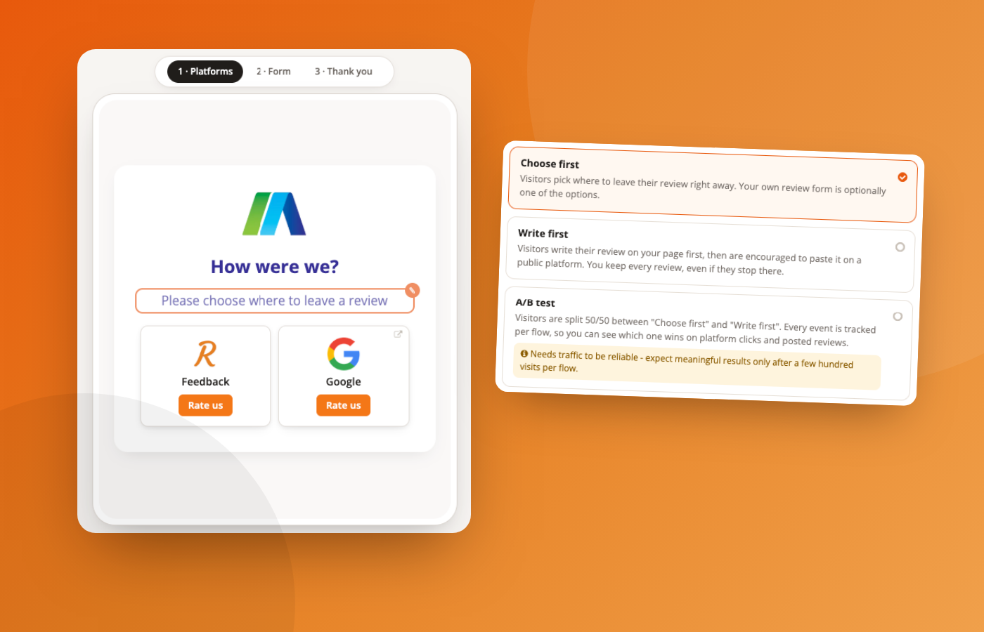 A smarter review Collect flow